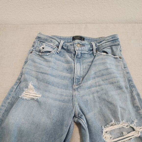 Abercrombie & Fitch Jeans Womens 27/4 Blue Simone High Rise Ankle Stretch 27x27 - Picture 3 of 14